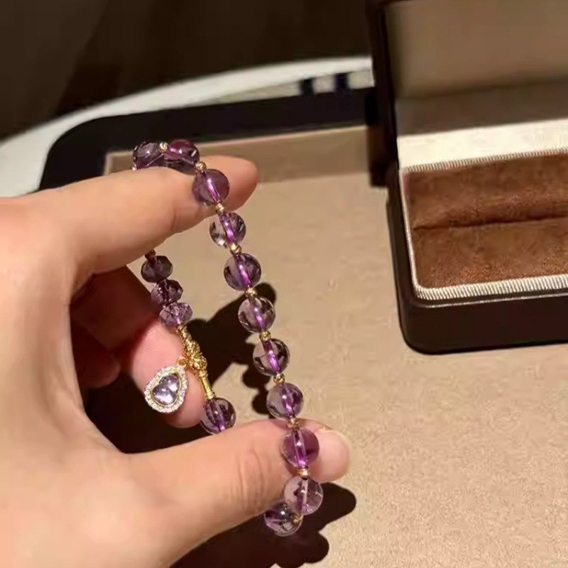 Amethyst Gourd Blessing Bracelet — in the signature gift box