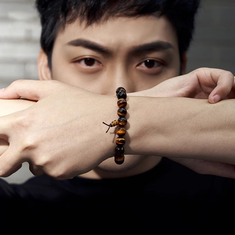 Golden Tiger Eye Gourd Bracelet — alternate view