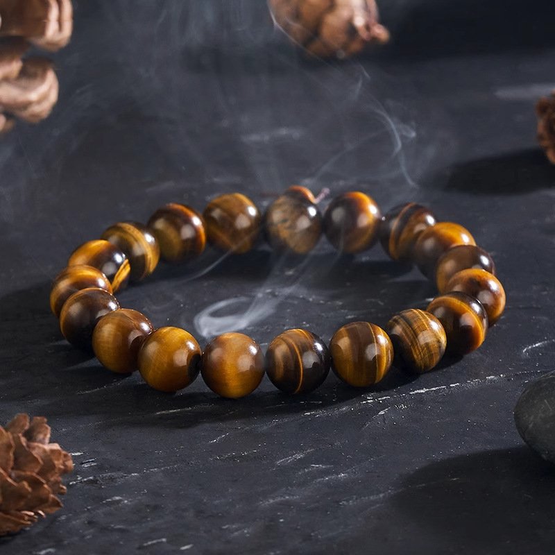 Golden Tiger Eye Gourd Bracelet — styled view
