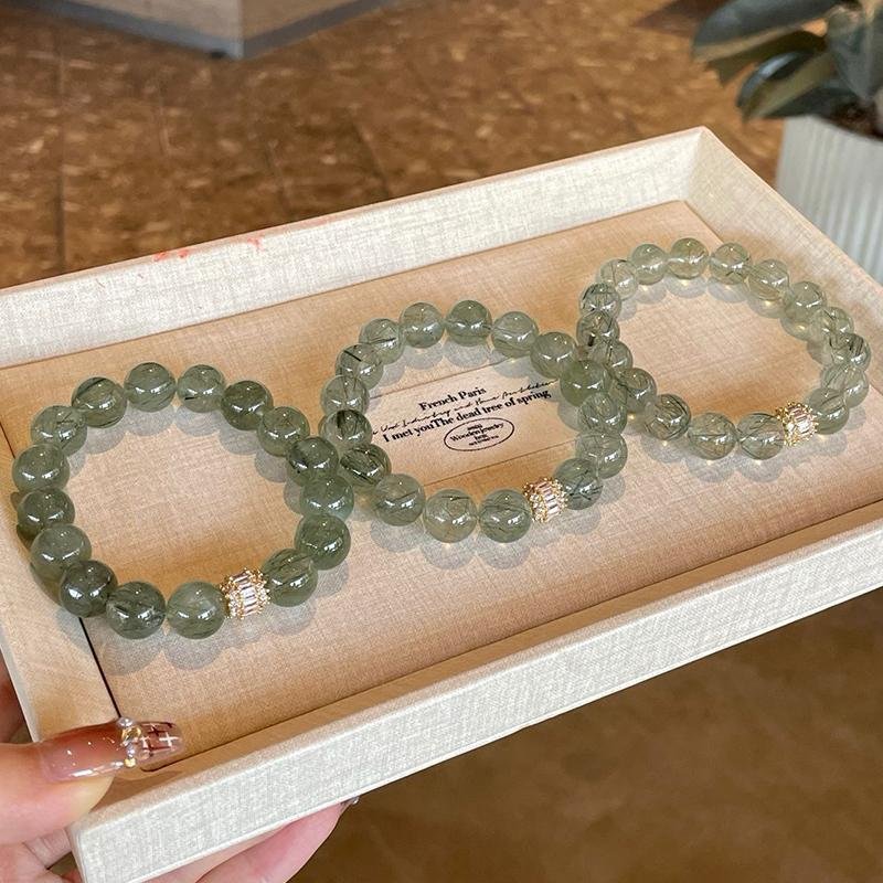 Green Rutilated Quartz Vitality Bracelet — alternate view
