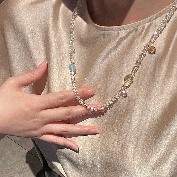 Ocean Blue Crystal Necklace