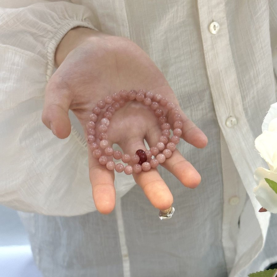 Red Chalcedony Serenity Bracelet — styled view